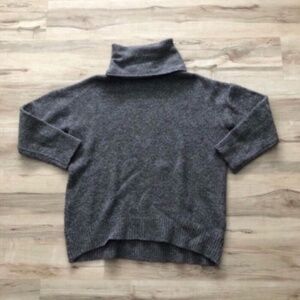 H&M Wool & Alpaca Blend Gray Turtleneck Sweater